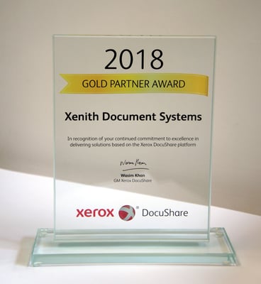 Xerox DocuShare Gold Award