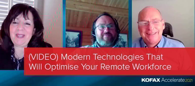 Kofax Accelerate 2021 - Modern Technologies That Will Optimise Your Remote Workforce image